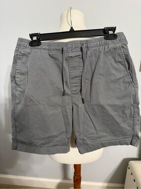 GAP Men's Light Gray Drawstring Cotton Shorts